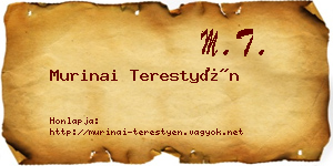 Murinai Terestyén névjegykártya
